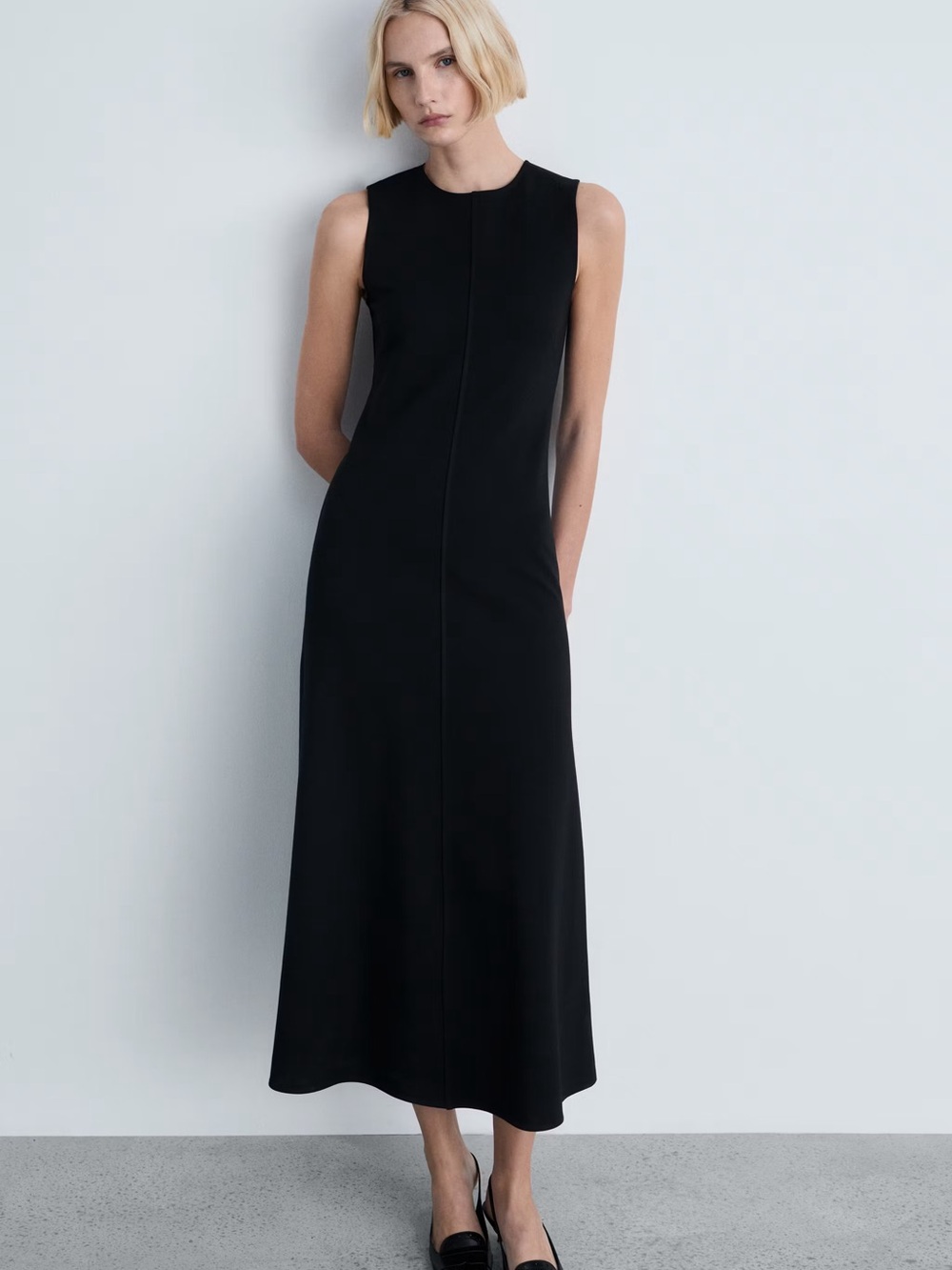 Mango Black Sleeveless Maxi Dress
